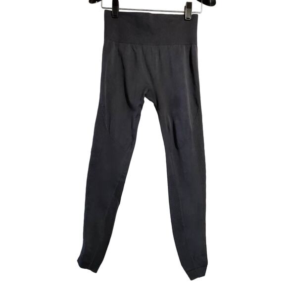 Savvi NWOT Impact Compression Ribbed High Rise Leggings Women XS Gray Activewear - Picture 2 of 9